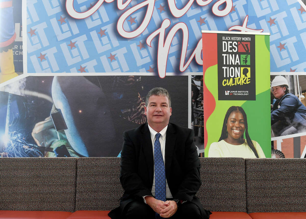 Lamar Institute of Technology President Sidney Valentine is dreaming big for the college where growth is up and tuition is down. Photo made Monday, February 20, 2023 Kim Brent/Beaumont Enterprise