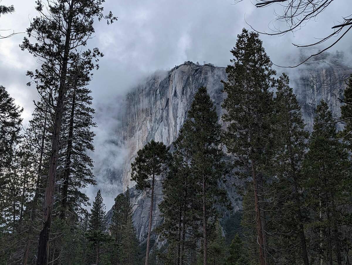 FILE: El Capitan in Yosemite National Park, February 2023. A rockslide came off the east side of El Capitan on Monday, Feb. 20, 2023, originating near Yosemite's famous firefall.