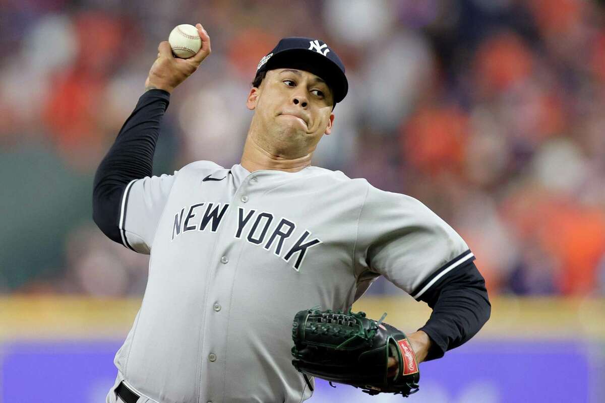 Yankees pitcher Frankie Montas won’t resume throwing until late May at the earliest after shoulder surgery.