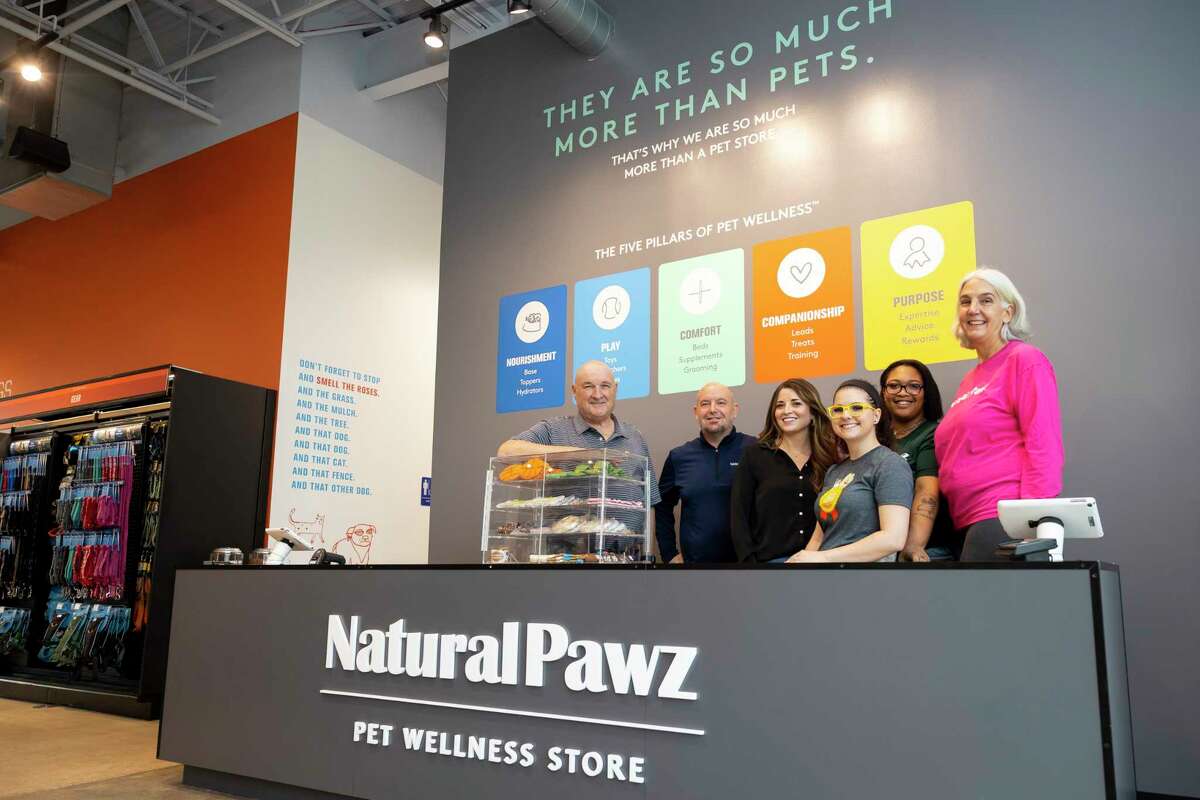 Natural Pawz staff at the Natural Pawz location on Washington Ave. on Wednesday, Feb. 22, 2023.
