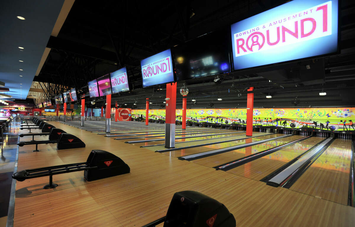 Round1 amusement center features bowling lanes, karaoke, billiards and Japanese style arcade games.