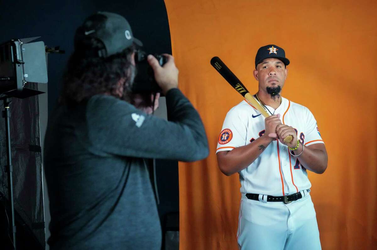 Outfielder Kyle Tucker of the Houston Astros poses for a picture on photo  day during Astros spring training, Wednesday, March 16, 2022, at The  Ballpark of the Palm Beaches in West Palm