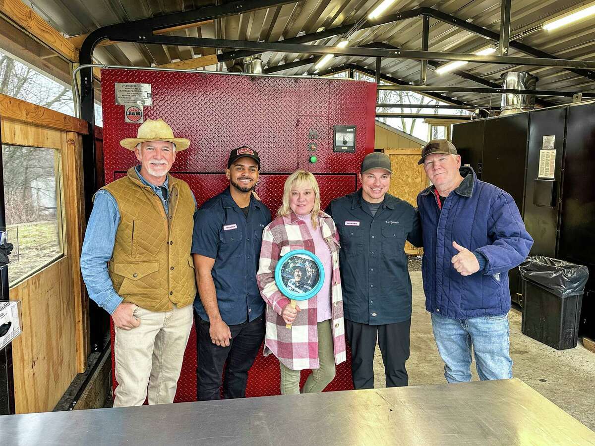 Left to right: Scott Moore of Tejas Chocolate & BBQ, Kyle Boursiquot of Wonder, Michelle Holland of Tejas, Benjamin Bachand of Wonder, Greg Moore of Tejas