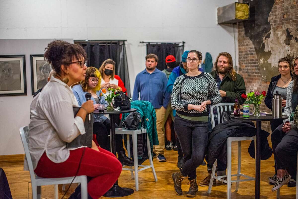 N. Central Troy Creates, a project through the Arts Center of the Capital Region's Fish Market, hosted a community mixer for artists in January. (Robert Cooper Media)