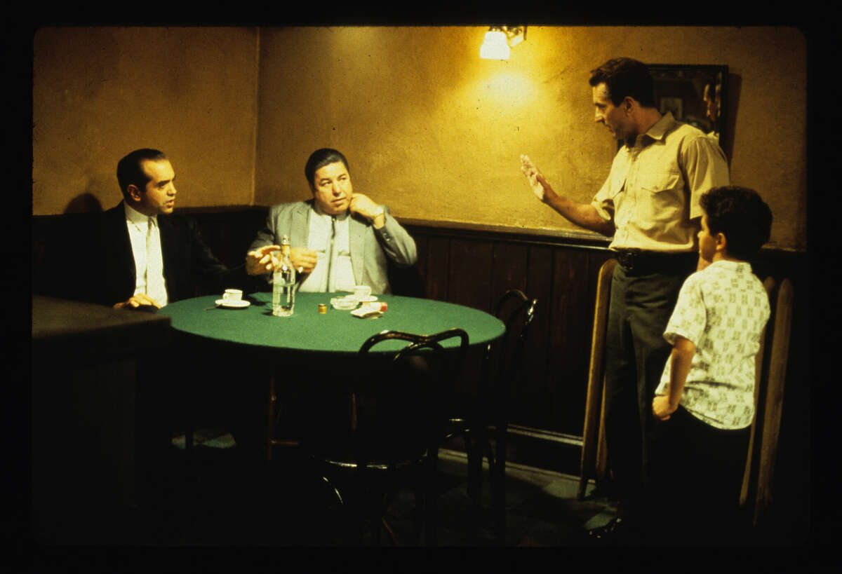 Chazz Palminteri,from left, Clem Caserta, Robert De Niro and Francis Capra started in the 1993 film "A Bronx Tale." Palminteri adapted it from his solo show, which was based on experiences he had growing up.