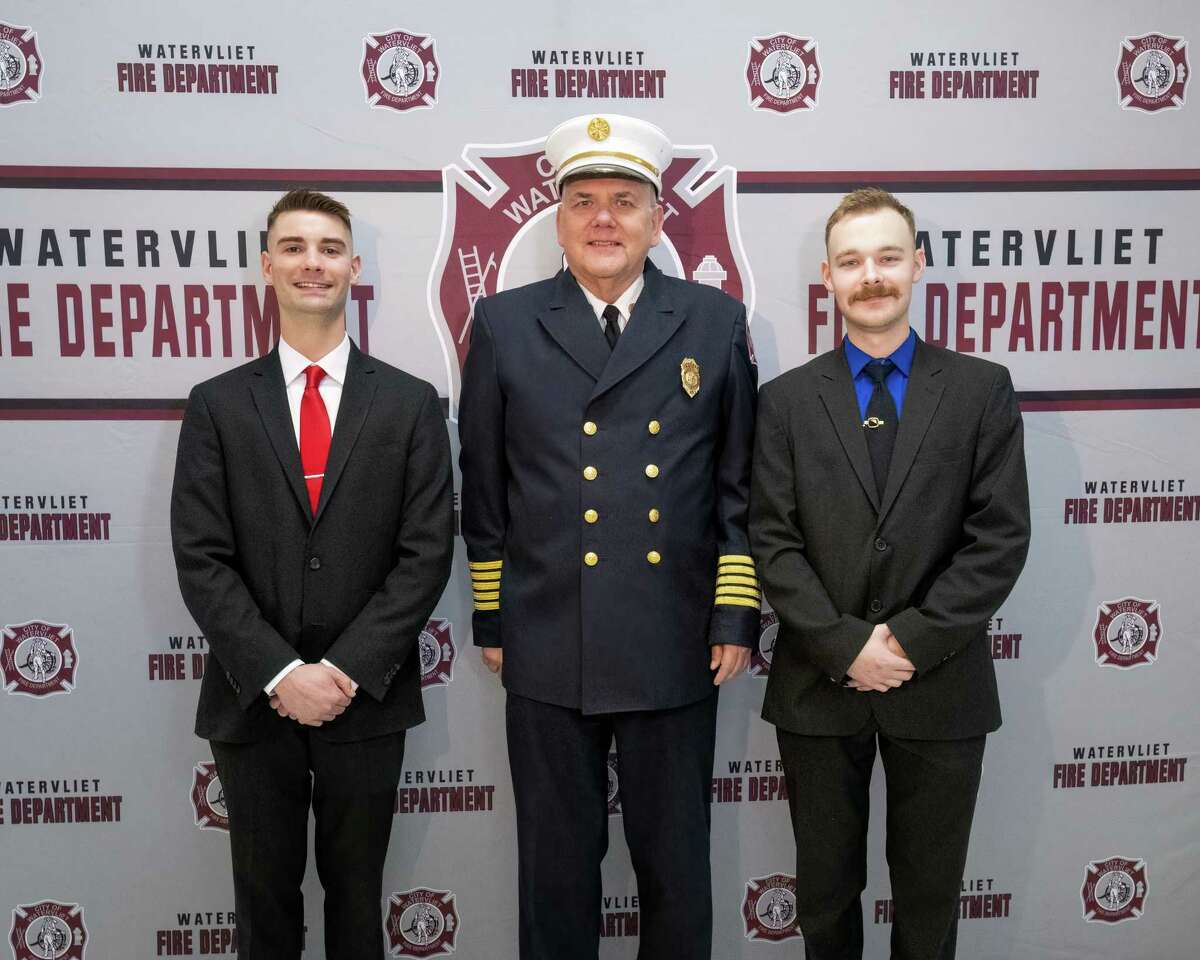 Pair sworn in as Watervliet firefighters