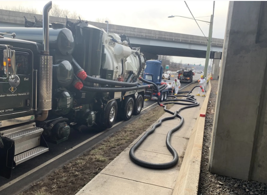 Lead paint chips are falling off many of Connecticut's bridges