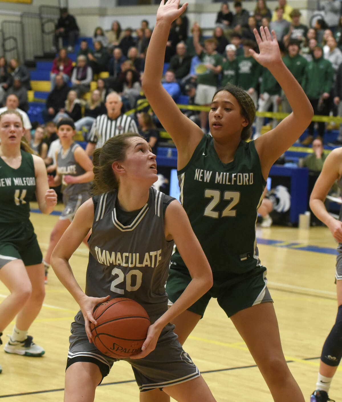 New Milford girls basketball beats Immaculate for first SWC crown