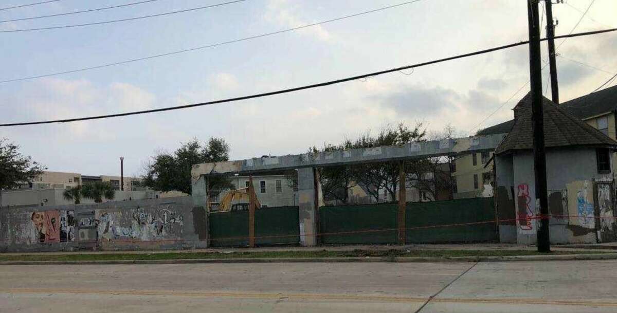 A demolition and cleanup underway at the site of the former Late Night Pie in the 300 block of Tuam in Houston, Texas on Feb. 23, 2023. The new owners of the property, Harry's Restaurant, are mulling over ideas on what to do next.