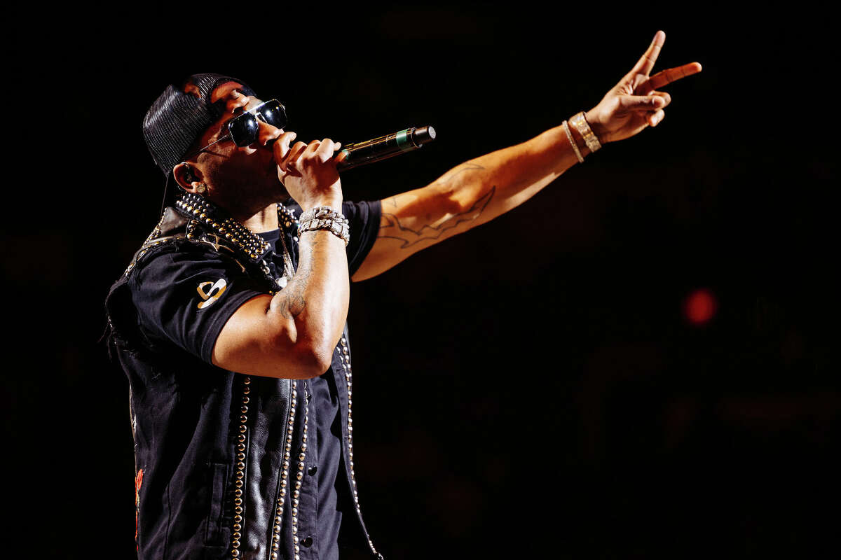 Nelly performs at the San Antonio Stock Show and Rodeo on Friday, February 25, 2023. 