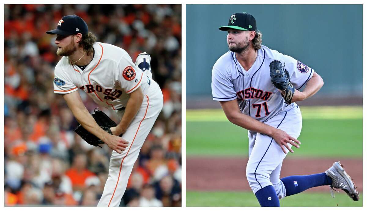 Minor-league reliever Matt Ruppenthal bears a striking resemblance to Yankees pitcher and former Astros ace Gerrit Cole. 