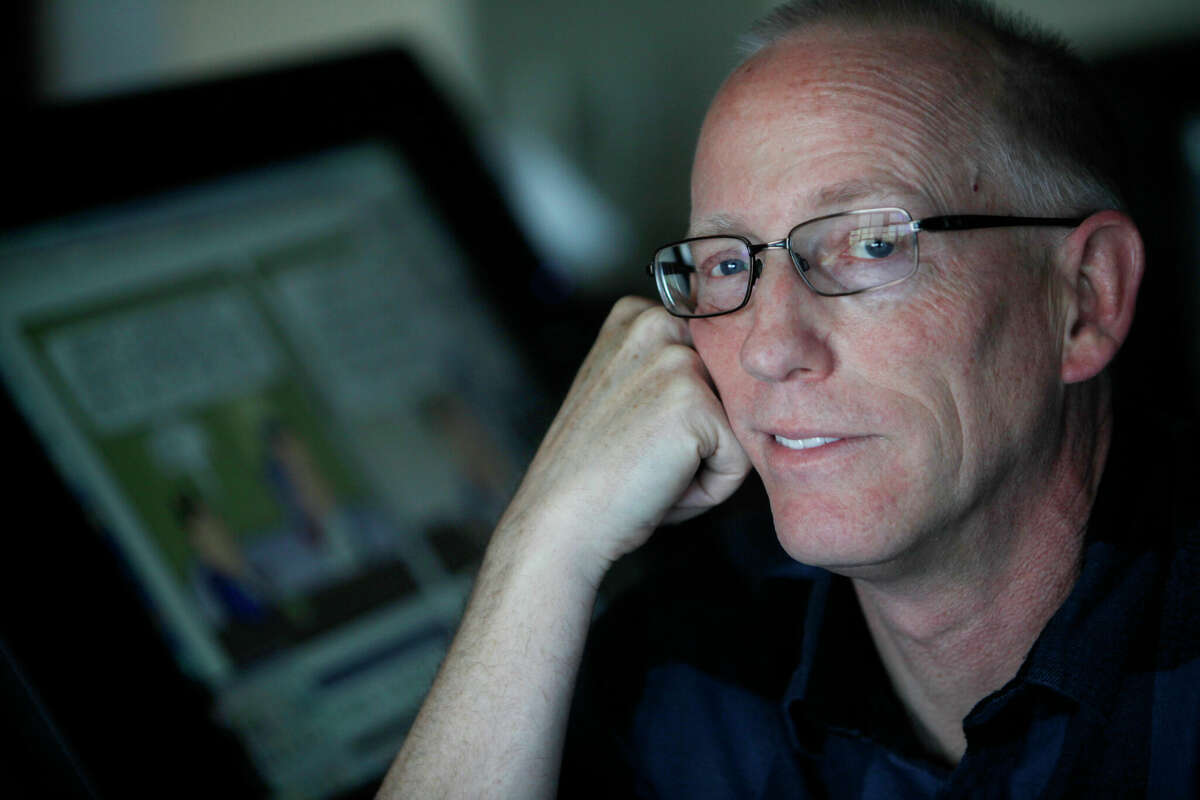 Scott Adams, cartoonist and author and creator of "Dilbert", poses for a portrait in his home office on Monday, January 6, 2014 in Pleasanton, Calif. (Photo By Lea Suzuki/The San Francisco Chronicle via Getty Images)