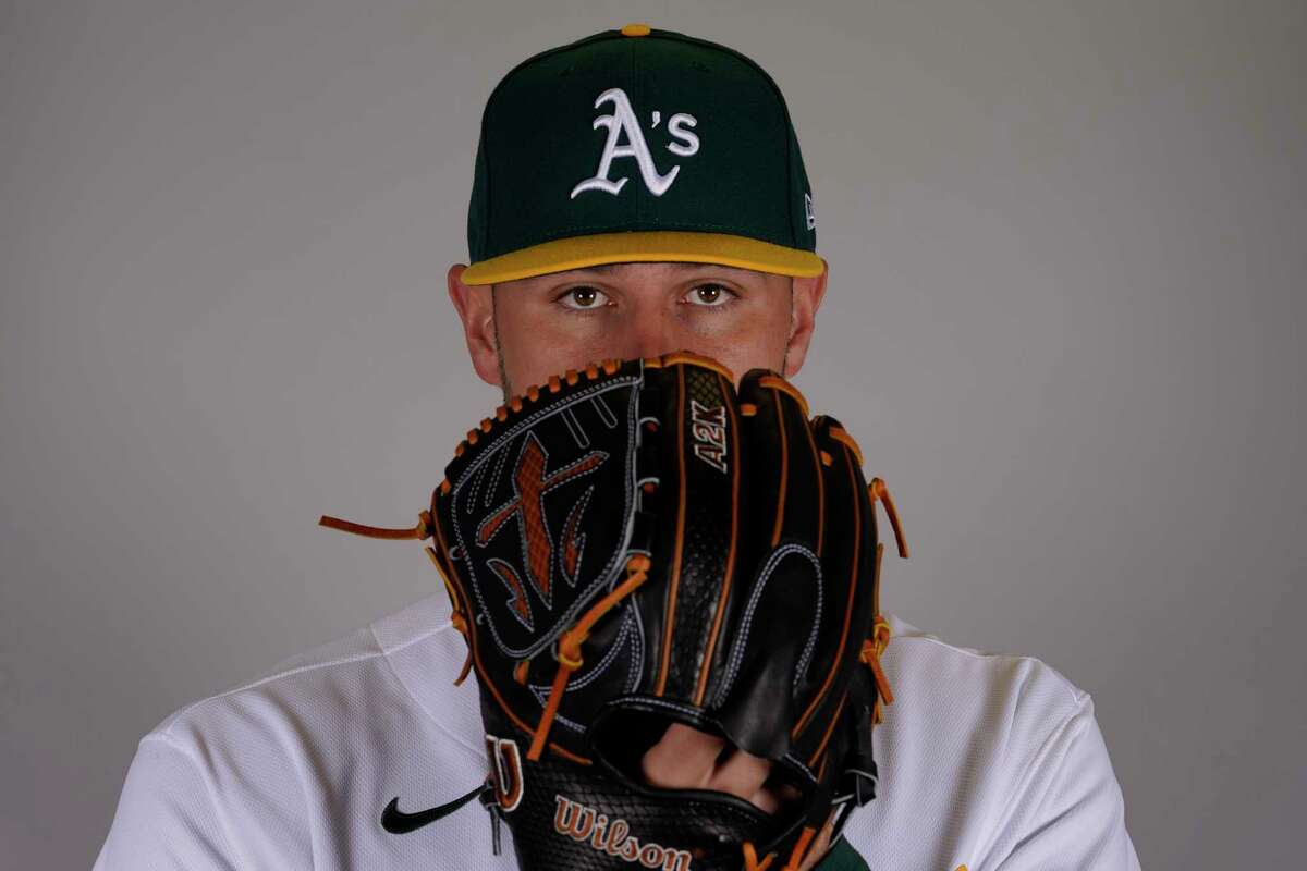 Kyle Muller worked two scoreless innings in the A’s 11-4 Cactus League win over the Brewers on Sunday, allowing two hits and striking out four batters. 
