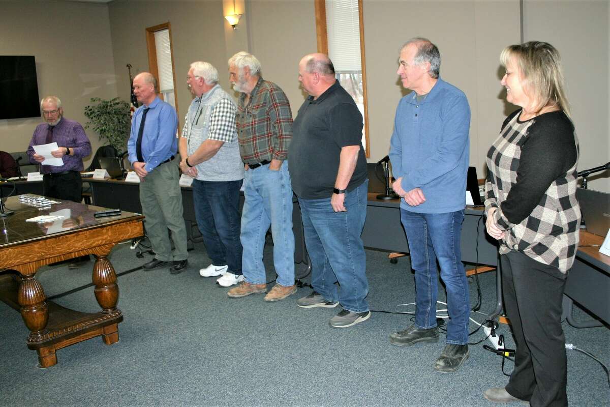 Osceola County employees were recognized by the board of commissioners for their years of service during a recent meeting.