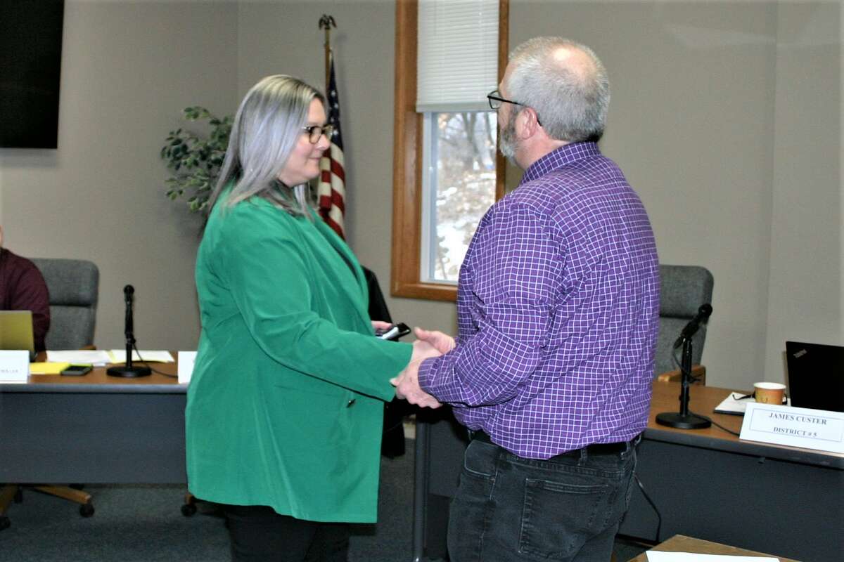 Osceola County employees were recognized by the board of commissioners for their years of service during a recent meeting.