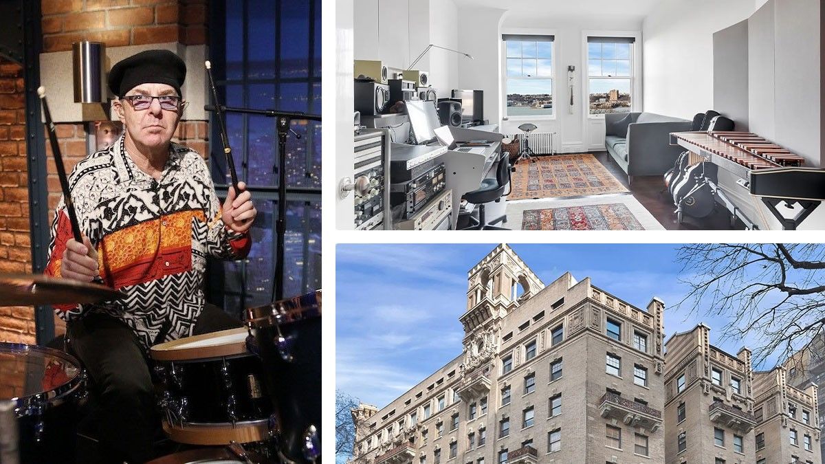 Drummer Anton Fig's Airy NYC Apartment on the River Hits the Market for ...