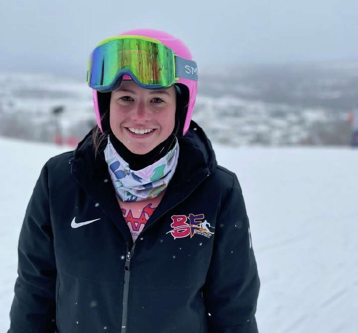 Benzie-Frankfort senior skier Anna Wolfe competed in the MHSAA Division 2 state finals at Boyne Mountain on Feb. 27.