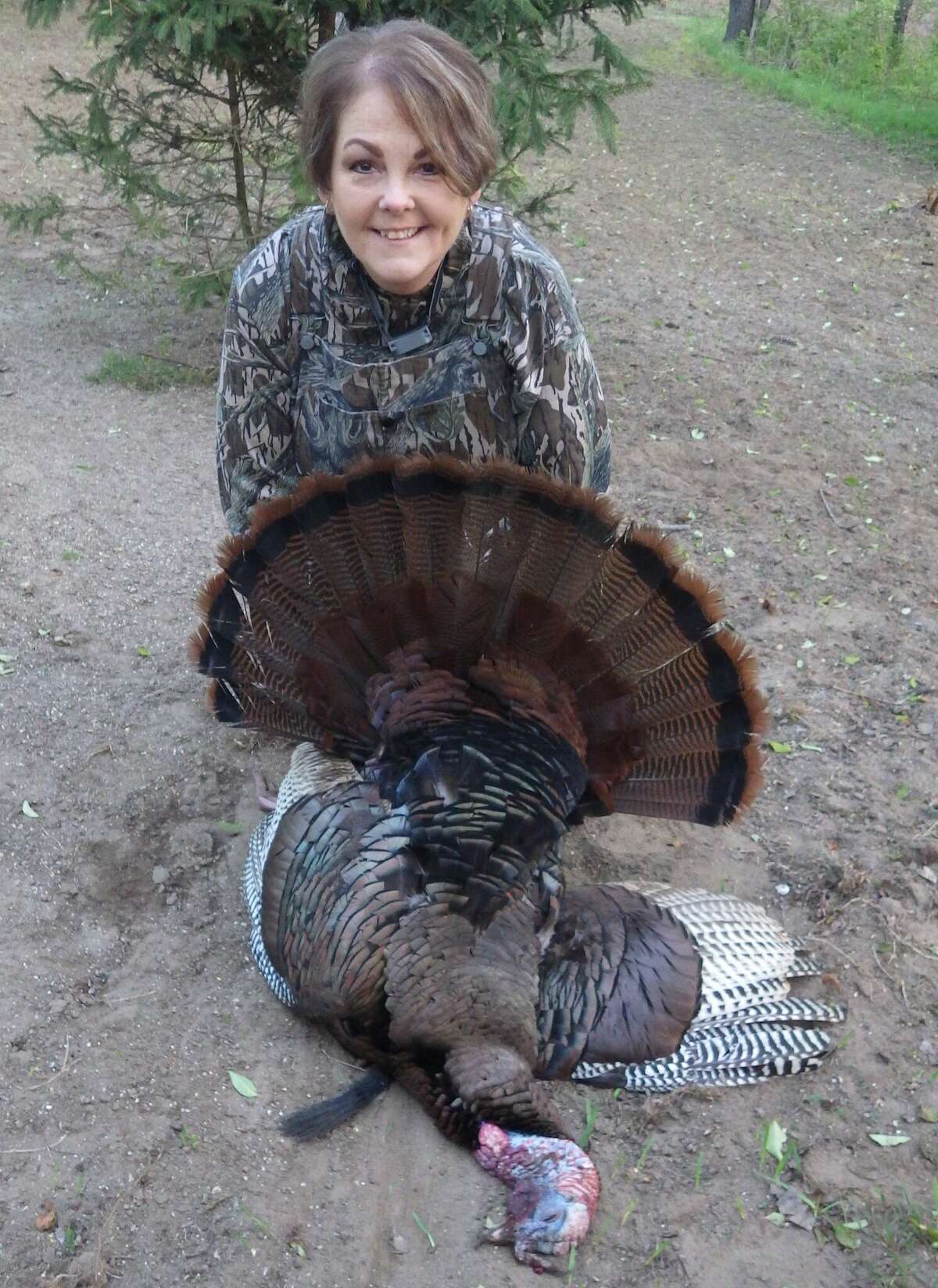Deb Robinson of Macomb shot this nice gobbler that was called in by her guide Tom Lounsbury during a Becoming an Outdoors Woman (BOW) turkey hunting seminar in the Thumb.