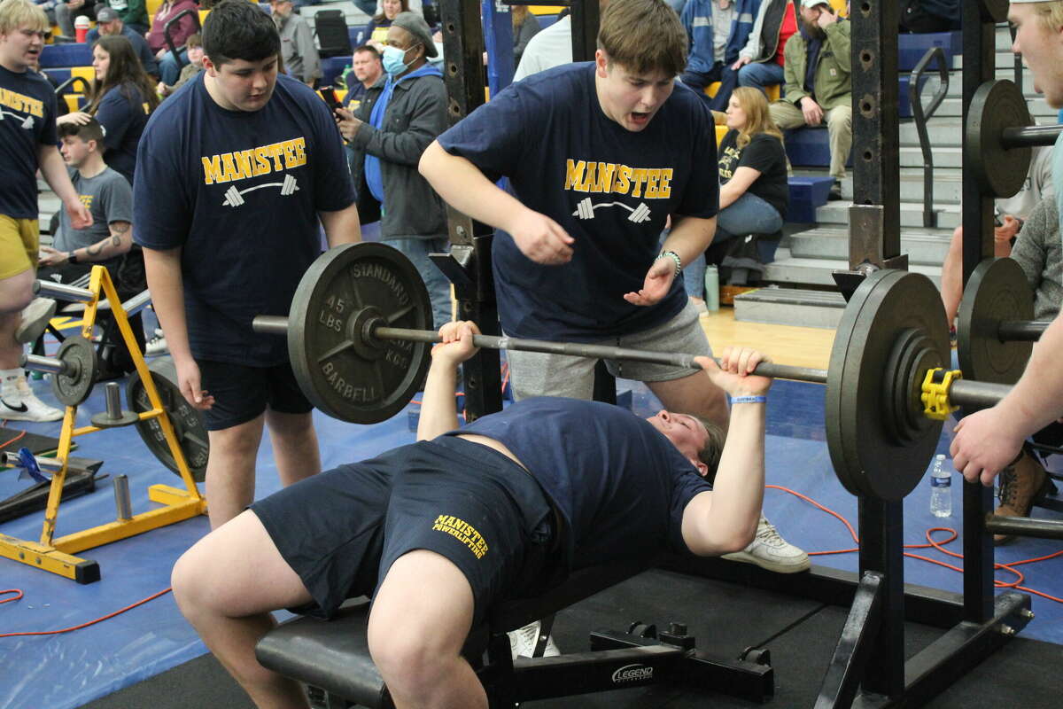 The Manistee boys powerlifting team earned second place at the West Michigan Regional Championship, hosted by Mona Shores High School on Feb. 25.