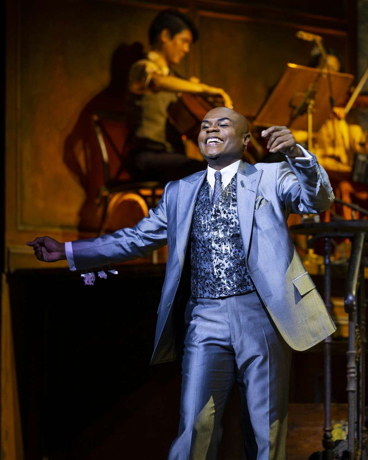 Nathan Lee Graham plays Hermes, the narrator of "Hadestown," a musical running at Proctors in Schenectady through Sunday that retells the Greek myth of Orpheus and Eurydice.