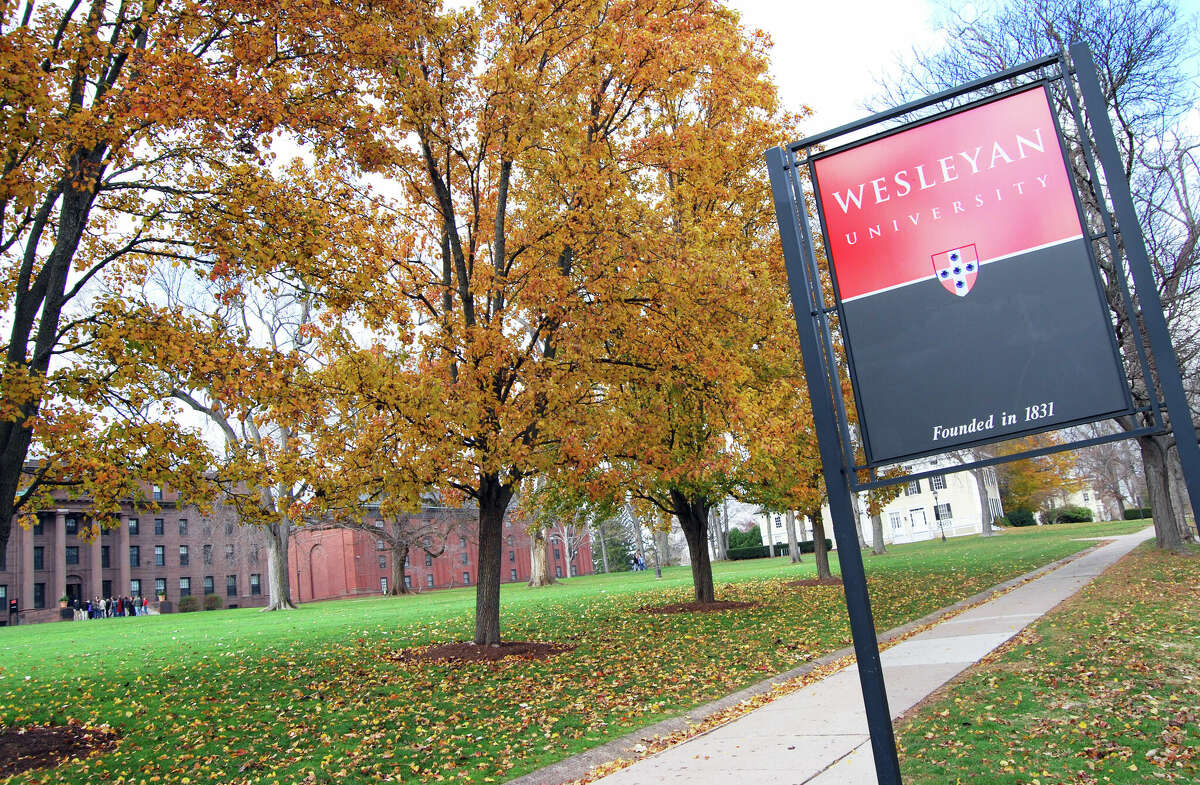 Wesleyan University's campus in Middletown