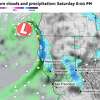 美国气候模型的预测跟踪本周末的风暴,轮强降雨和雪在加州北部丝锥。