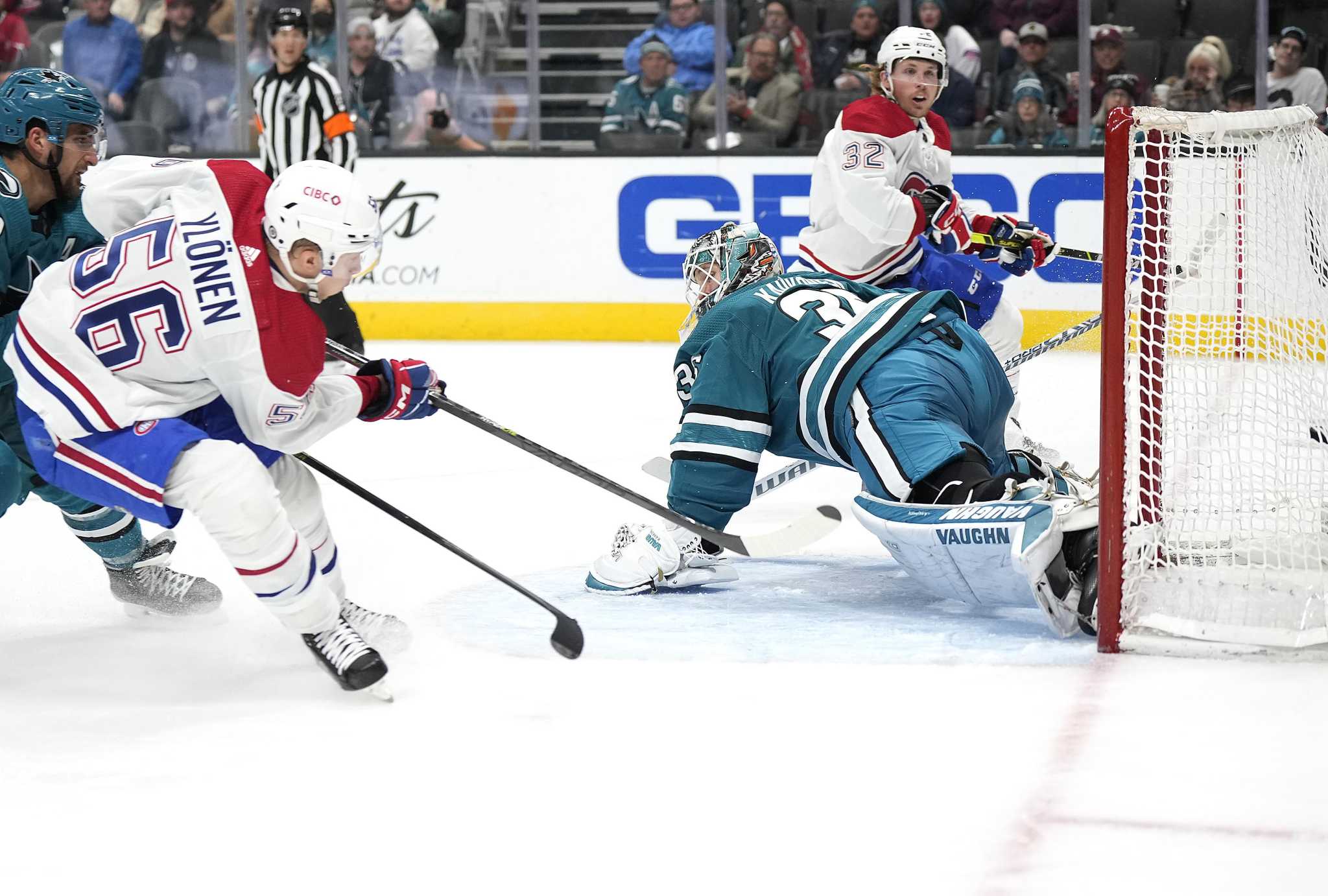 Jesse Ylonen scores winner in 3rd, Canadiens beat Sharks 3-1