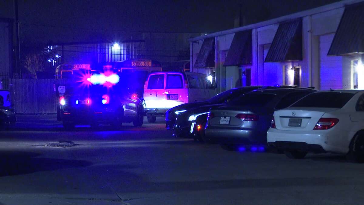 Police investigate a shooting over a van in west Houston.