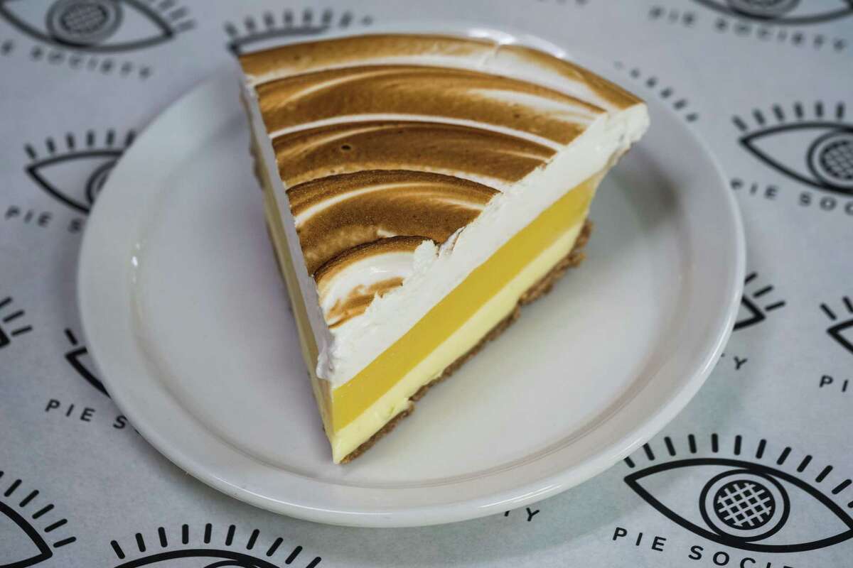 A piece of passion fruit meringue pie from Pie Society in Berkeley.
