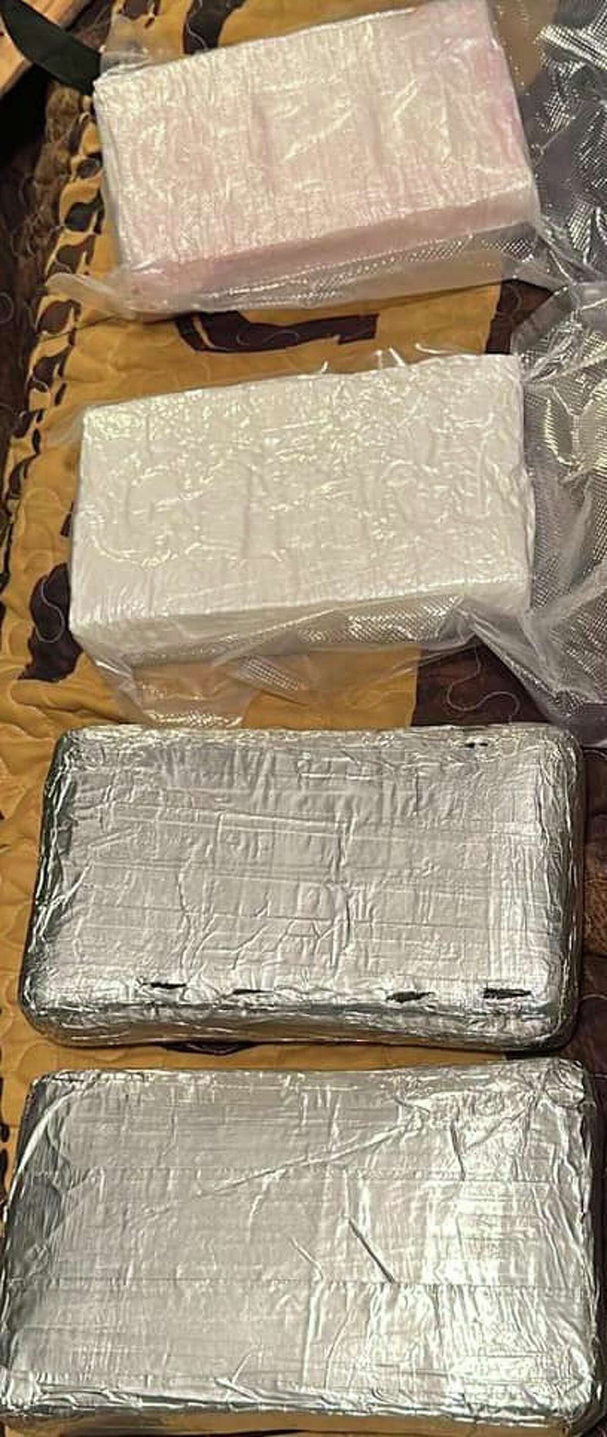 Webb County Precinct 2 Constable's Office deputies and U.S. Border Patrol agents said they seized these 10 pounds of cocaine from a home in the 100 block of Soledad Loop in the Villa del Sol Subdivision.