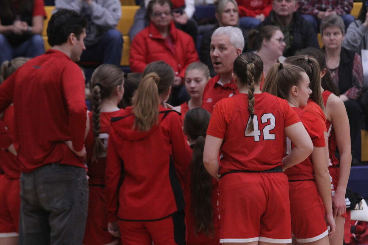 Benzie Central girls basketball defeated Manton, 43-33, during the district semifinals on March 1 at Manistee High School, advancing to the district finals.