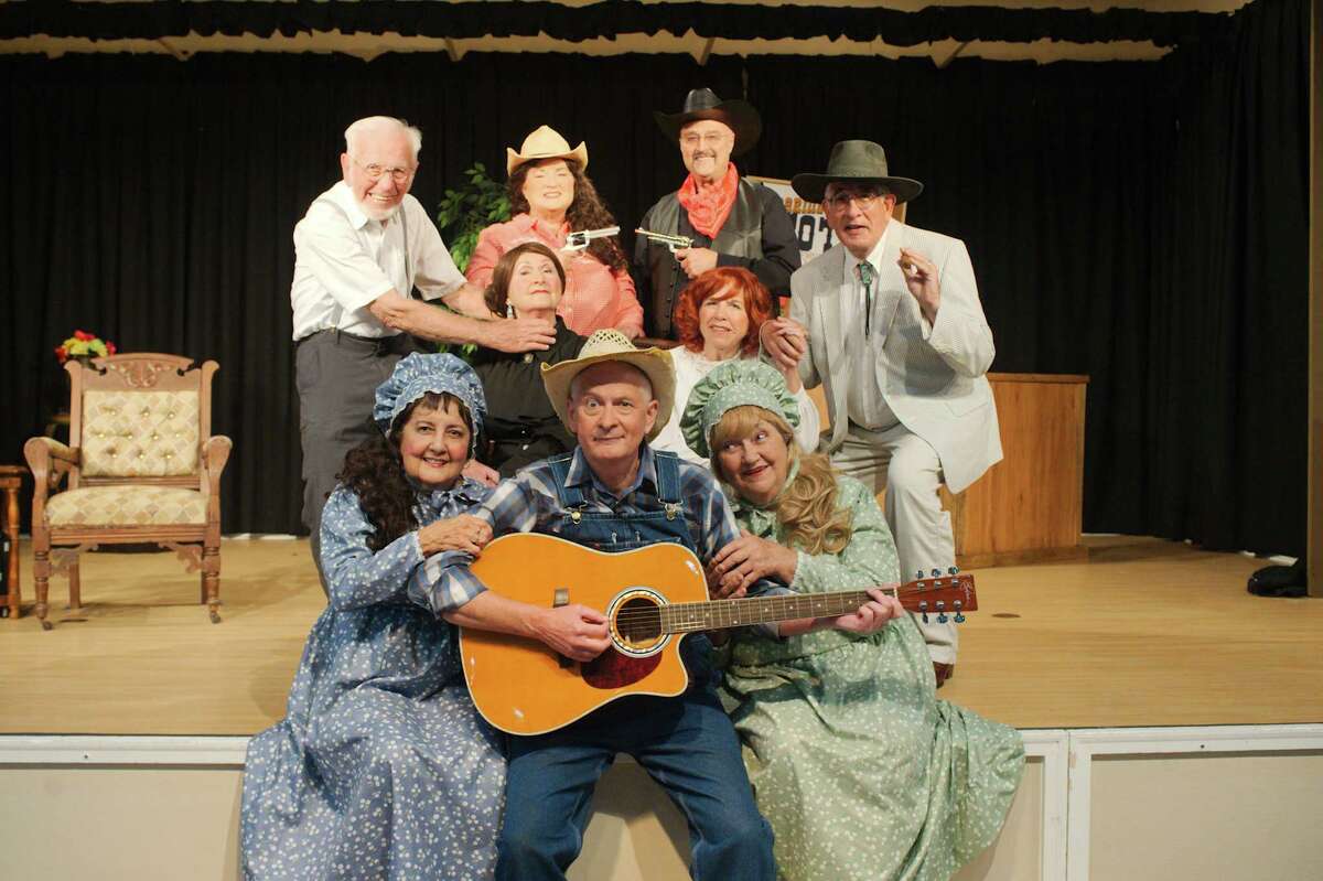 The Country Place Players in Pearland will present a comic Wild West melodrama, “Blazing Guns at Roaring Gulch or… The Perfumed Badge” on March 10-12, a year after COVID concerns thwarted the first of three previous attempts to put on the show. Performers include Ben Smusz, Sue Martinez, Lisa Stansbury, Donna McBride, Tim Stansbury, Paul Hamilton, Barb Hamilton, Carol Willis, and Pete Sparaco.