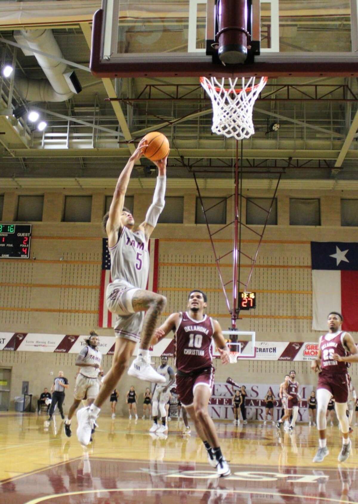 TAMIU's Tiras Morton was named to the Lone Star Conference's All-Defensive Team.
