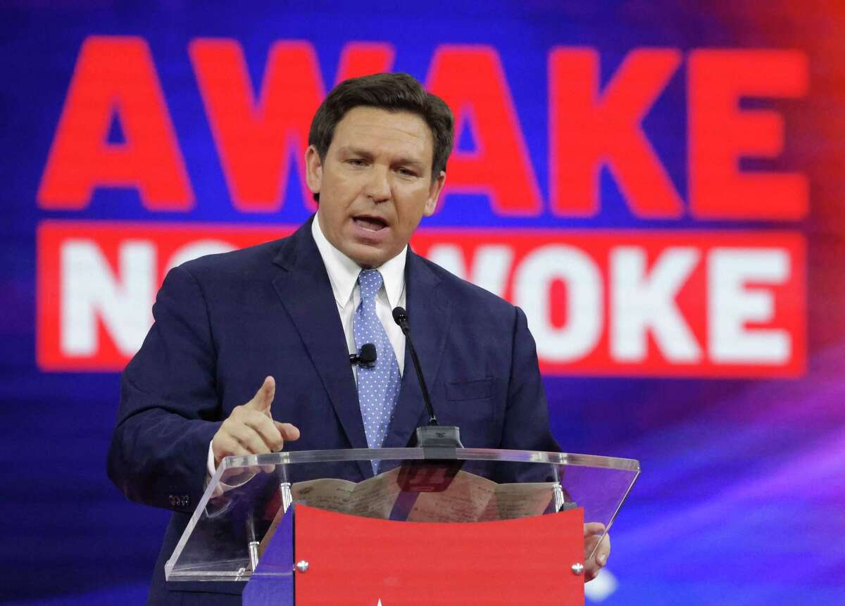 Florida Gov. Ron DeSantis delivers remarks at the 2022 CPAC conference at the Rosen Shingle Creek in Orlando last year.