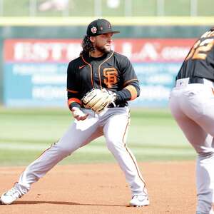 GOODYEAR, AZ - FEBRUARY 24: Infielder Marco Luciano (76