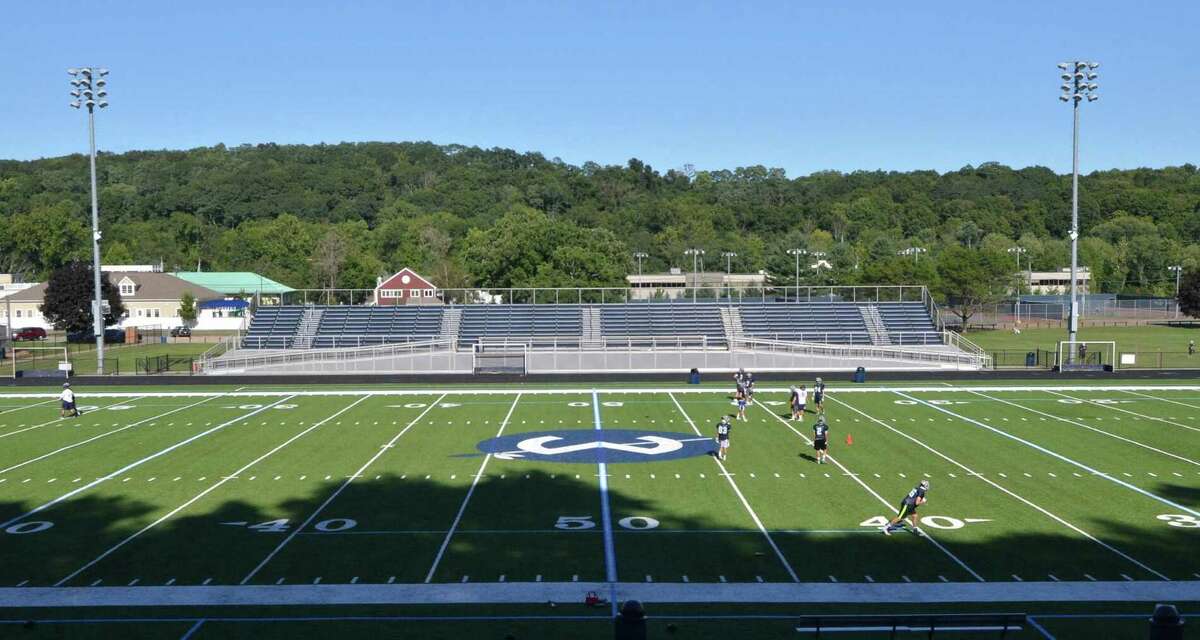 The turf field at Wilton High School on Tuesday August 23, 2016 in Wilton Conn.