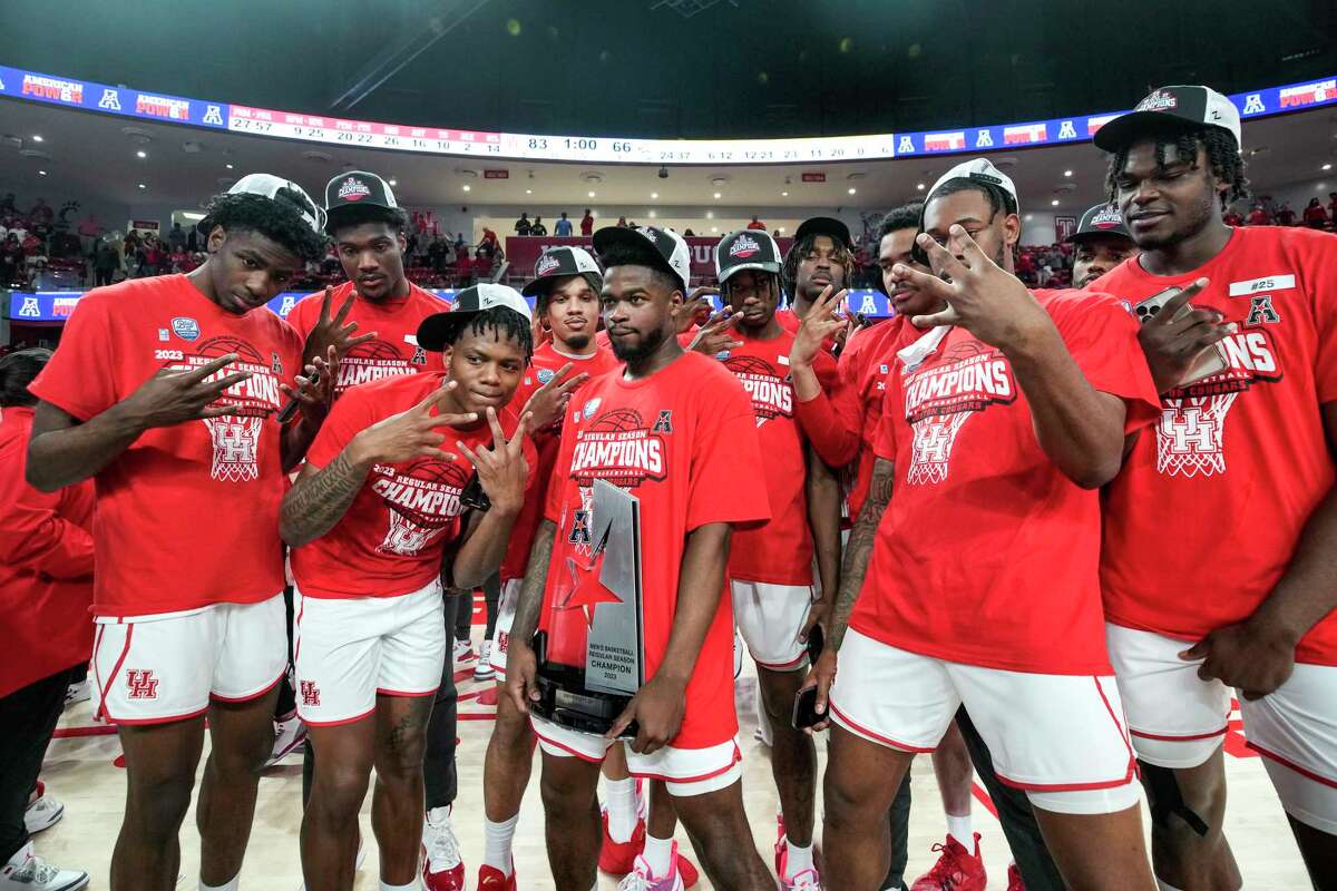 After winning the regular-season AAC crown in their final year in the conference, the Houston Cougars have a bigger title in mind heading into the NCAA Tournament, whose Final Four will be played at NRG Stadium.