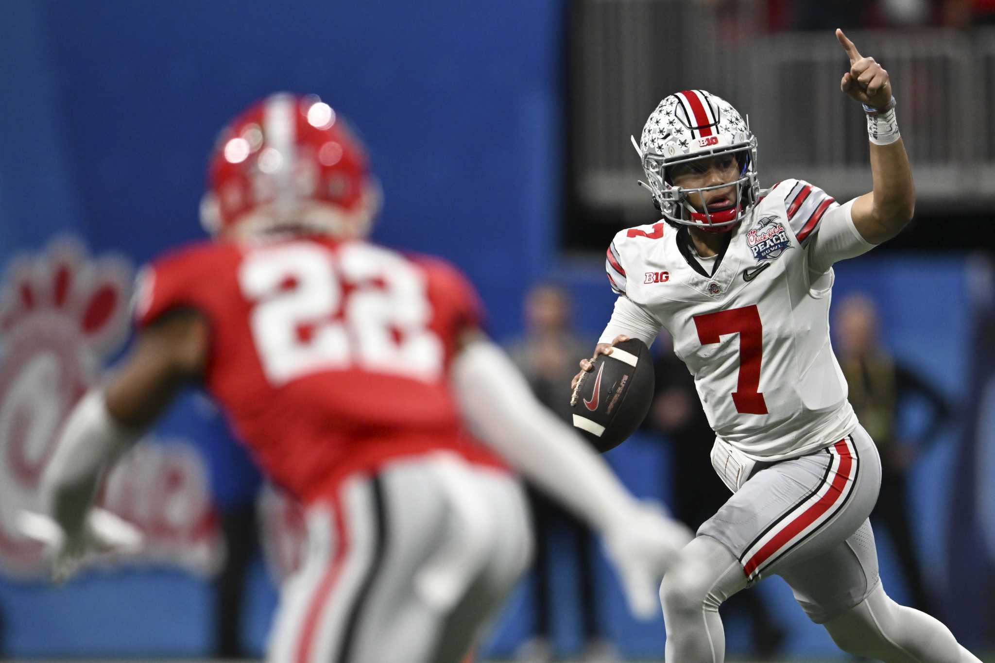 C.J. Stroud looked into the future at Ohio State football's Pro Day, and so  did the NFL 