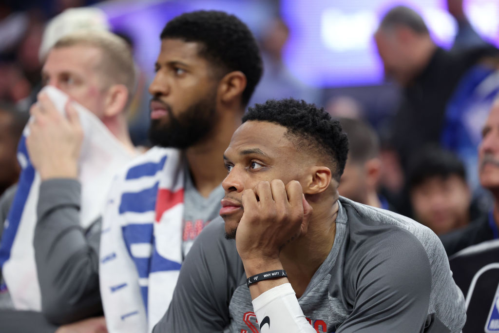 Russell Westbrook must have been seeing ghosts against the Warriors