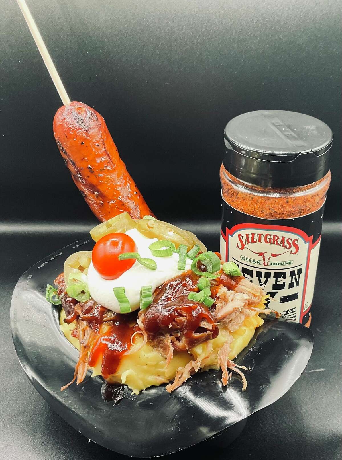 Saltgrass Steakhouse's Brad's BBQ sundae won Best New Flavor at the 2023 RodeoHouston's Gold Buckle Foodie awards.