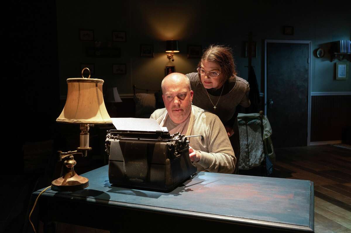 Trevor B. Cone and Malinda L. Beckham in Dirt Dogs Theatre Co.’s production of Misery