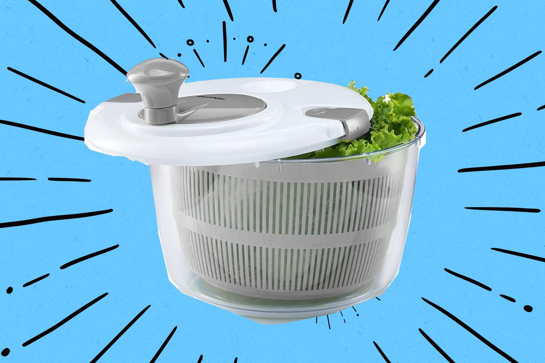 The Gourmia Jumbo Salad Spinner Is on Sale at