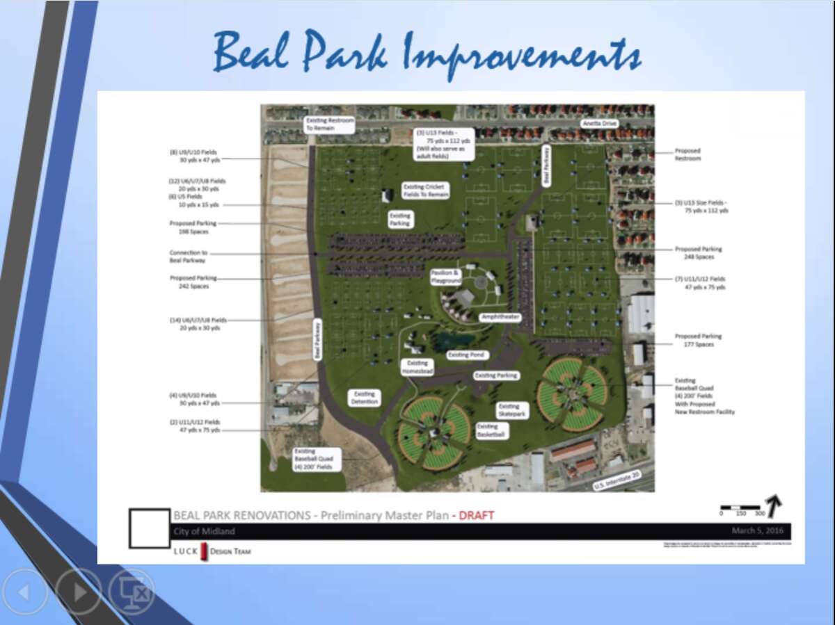 Beal Park renovation rendering. 