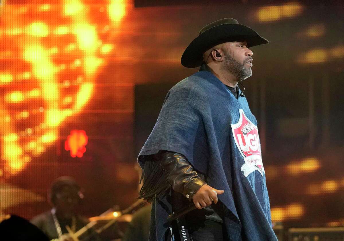 Bun B performs during his Southern Takeover concert at the Rodeo Houston’s Livestock Show and Rodeo at NRG Stadium on Friday, March 3, 2023 in Houston.