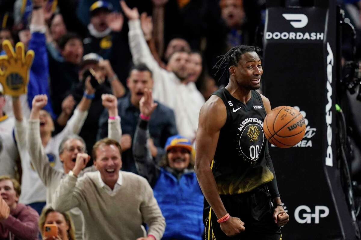 Warriors forward Jonathan Kuminga led Golden State with a plus-13 rating in the come-from-behind win over the New Orleans Pelicans on Friday night at Chase Center.