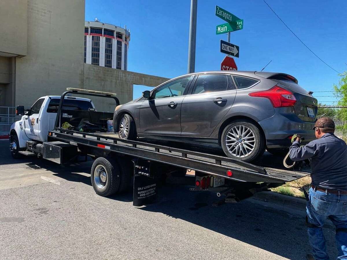 The Laredo Police Department along with various other local departments cleared 29 salvage vehicles from downtown Laredo on Friday, March 3, 2023.