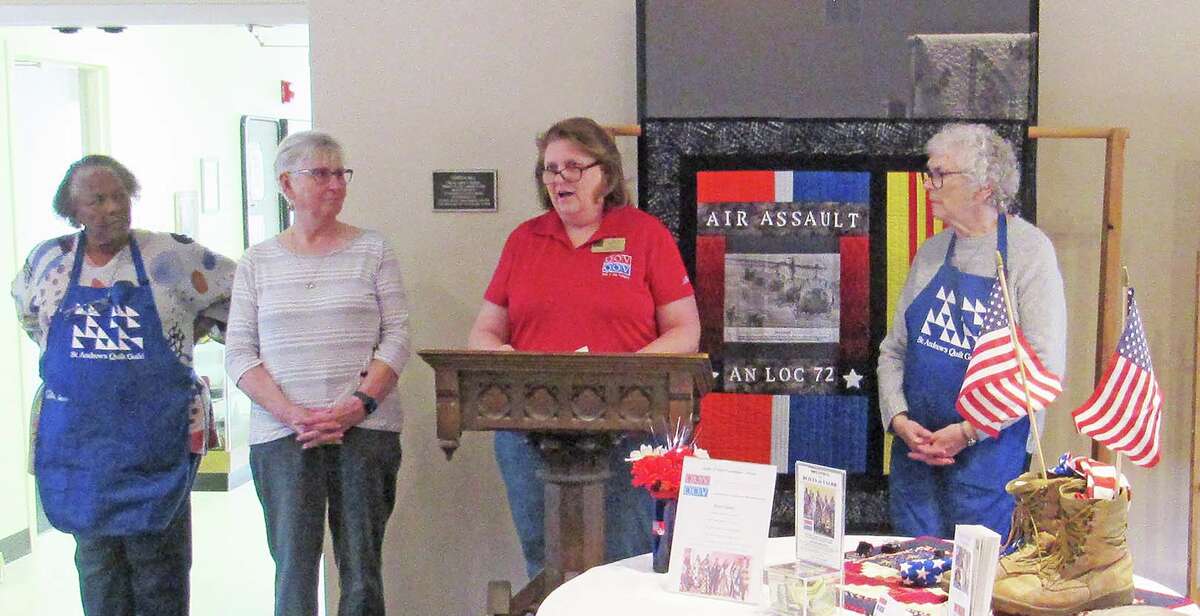 Veterans receive Quilts of Valor at Edwardsville church