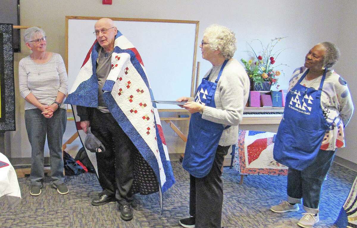 Veterans receive Quilts of Valor at Edwardsville church