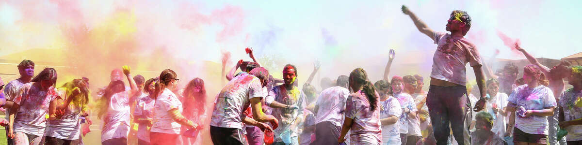 TAMIU students previously hold a celebration of Holi, a festival of colors, to commemorate a major festival in India. TAMIU will hold 2023's event on Wednesday, March 8, 2023.