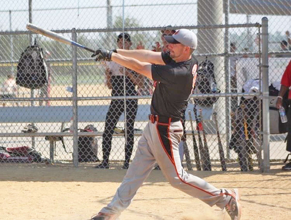 Edwardsville graduate Cameron Turner in a 2010 softball tournament with the Chicago Menace team he managed, coached and played on from 2010 to 2018.